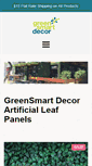 Mobile Screenshot of greensmartdecor.com